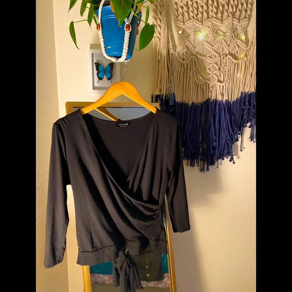 PAPERDOC BLOUSE!  that ties in the back!
